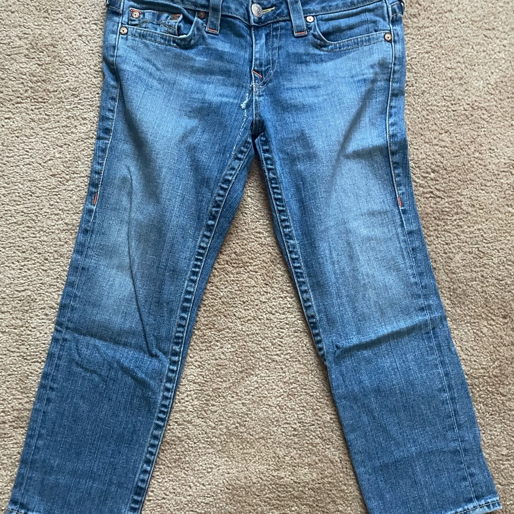 True Religion Blue Ankle Jeans